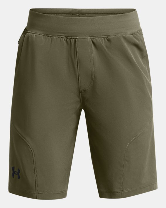 Boys' UA Unstoppable Shorts in Green image number 0
